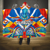 Glasgow 2026 Scotland Hooded Blanket Thistle Vibrant Tartan Cartoon Character