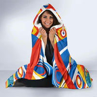 Glasgow 2026 Scotland Hooded Blanket Thistle Vibrant Tartan Cartoon Character