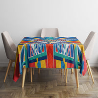 Glasgow 2026 Scotland Tablecloth Thistle Vibrant Tartan Cartoon Character