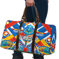 Glasgow 2026 Scotland Travel Bag Thistle Vibrant Tartan Cartoon Character
