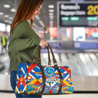 Glasgow 2026 Scotland Travel Bag Thistle Vibrant Tartan Cartoon Character