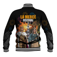 La Merce Festival Barcelona Baseball Jacket Catalan Tradition Celebration Sagrada Familia Fireworks Art