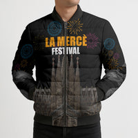La Merce Festival Barcelona Bomber Puffer Jacket Catalan Tradition Celebration Sagrada Familia Fireworks Art