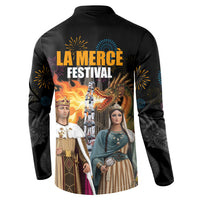 La Merce Festival Barcelona Button Sweatshirt Catalan Tradition Celebration Sagrada Familia Fireworks Art
