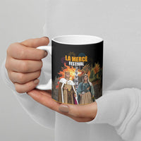 La Merce Festival Barcelona Ceramic Mug Catalan Tradition Celebration Sagrada Familia Fireworks Art