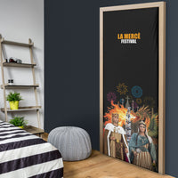 La Merce Festival Barcelona Door Cover Catalan Tradition Celebration Sagrada Familia Fireworks Art