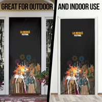 La Merce Festival Barcelona Door Cover Catalan Tradition Celebration Sagrada Familia Fireworks Art