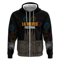 La Merce Festival Barcelona Hoodie Catalan Tradition Celebration Sagrada Familia Fireworks Art