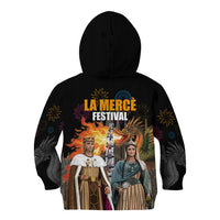 La Merce Festival Barcelona Kid Hoodie Catalan Tradition Celebration Sagrada Familia Fireworks Art