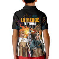 La Merce Festival Barcelona Kid Polo Shirt Catalan Tradition Celebration Sagrada Familia Fireworks Art