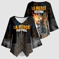 La Merce Festival Barcelona Kimono Sleeve Blouse Catalan Tradition Celebration Sagrada Familia Fireworks Art