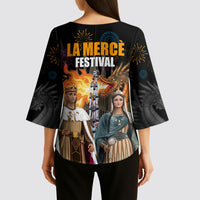 La Merce Festival Barcelona Kimono Sleeve Blouse Catalan Tradition Celebration Sagrada Familia Fireworks Art