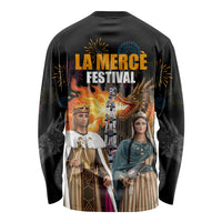 La Merce Festival Barcelona Long Sleeve Shirt Catalan Tradition Celebration Sagrada Familia Fireworks Art