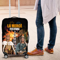 La Merce Festival Barcelona Luggage Cover Catalan Tradition Celebration Sagrada Familia Fireworks Art