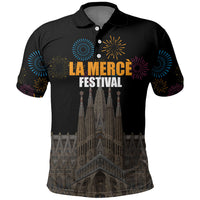 La Merce Festival Barcelona Polo Shirt Catalan Tradition Celebration Sagrada Familia Fireworks Art