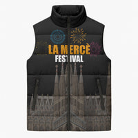 La Merce Festival Barcelona Sleeveless Puffer Jacket Catalan Tradition Celebration Sagrada Familia Fireworks Art