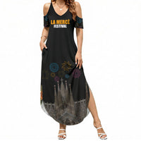 La Merce Festival Barcelona Summer Maxi Dress Catalan Tradition Celebration Sagrada Familia Fireworks Art