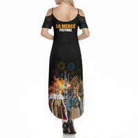 La Merce Festival Barcelona Summer Maxi Dress Catalan Tradition Celebration Sagrada Familia Fireworks Art