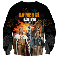 La Merce Festival Barcelona Sweatshirt Catalan Tradition Celebration Sagrada Familia Fireworks Art