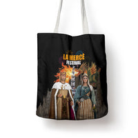 La Merce Festival Barcelona Tote Bag Catalan Tradition Celebration Sagrada Familia Fireworks Art