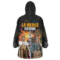 La Merce Festival Barcelona Wearable Blanket Hoodie Catalan Tradition Celebration Sagrada Familia Fireworks Art