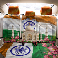 India Flag Peacock Back Car Seat Cover Vibrant Cultural Indian Taj Mahal Lotus