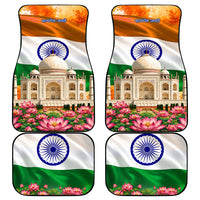 India Flag Peacock Car Mats Vibrant Cultural Indian Taj Mahal Lotus