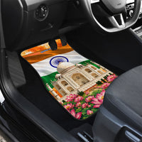India Flag Peacock Car Mats Vibrant Cultural Indian Taj Mahal Lotus