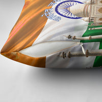 India Flag Peacock Pillow Cover Vibrant Cultural Indian Taj Mahal Lotus