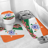 India Flag Bathroom Set Jet Flypast Ashoka Chakra Lotus Vibrant Patriotic Tricolor