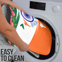India Flag Bathroom Set Jet Flypast Ashoka Chakra Lotus Vibrant Patriotic Tricolor