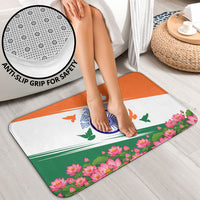 India Flag Bathroom Set Jet Flypast Ashoka Chakra Lotus Vibrant Patriotic Tricolor