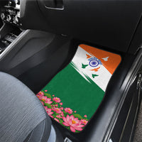 India Flag Car Mats Jet Flypast Ashoka Chakra Lotus Vibrant Patriotic Tricolor
