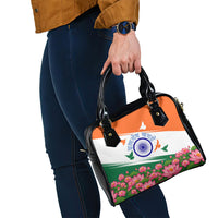 India Flag Shoulder Handbag Jet Flypast Ashoka Chakra Lotus Vibrant Patriotic Tricolor