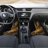 Zeus Greek Mythology King Of Gods Car Mats Gold Meander Pattern Lightning Bolt Mythological