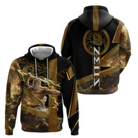 Zeus Greek Mythology King Of Gods Hoodie Gold Meander Pattern Lightning Bolt Mythological