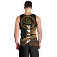 Zeus Greek Mythology King Of Gods Men Tank Top Gold Meander Pattern Lightning Bolt Mythological