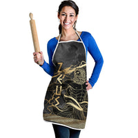 Zeus Greek Mythology King Of Gods Apron Golden Meander Key Pattern Lightning Bolt