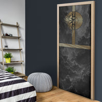 Zeus Greek Mythology King Of Gods Door Cover Golden Meander Key Pattern Lightning Bolt