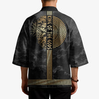 Zeus Greek Mythology King Of Gods Kimono Golden Meander Key Pattern Lightning Bolt