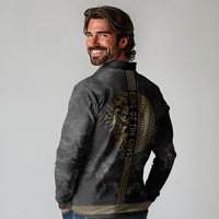 Zeus Greek Mythology King Of Gods Long Sleeve Polo Shirt Golden Meander Key Pattern Lightning Bolt