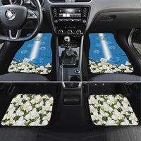 Guatemala Quetzal And Mayan Ruins Car Mats Patriotic National Symbols White Orchid Flag