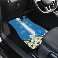 Guatemala Quetzal And Mayan Ruins Car Mats Patriotic National Symbols White Orchid Flag