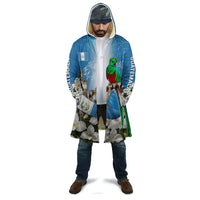 Guatemala Quetzal And Mayan Ruins Cloak Patriotic National Symbols White Orchid Flag