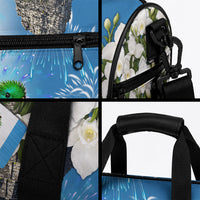 Guatemala Quetzal And Mayan Ruins Duffle Bag Patriotic National Symbols White Orchid Flag
