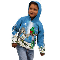 Guatemala Quetzal And Mayan Ruins Kid Hoodie Patriotic National Symbols White Orchid Flag