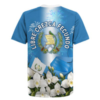 Guatemala Quetzal And Mayan Ruins Rugby Jersey Patriotic National Symbols White Orchid Flag