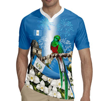 Guatemala Quetzal And Mayan Ruins Rugby Jersey Patriotic National Symbols White Orchid Flag