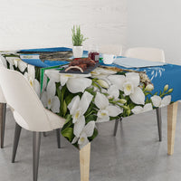 Guatemala Quetzal And Mayan Ruins Tablecloth Patriotic National Symbols White Orchid Flag