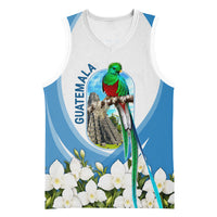 Guatemala Basketball Jersey Quetzal Mayan Ruins Orchid Flag